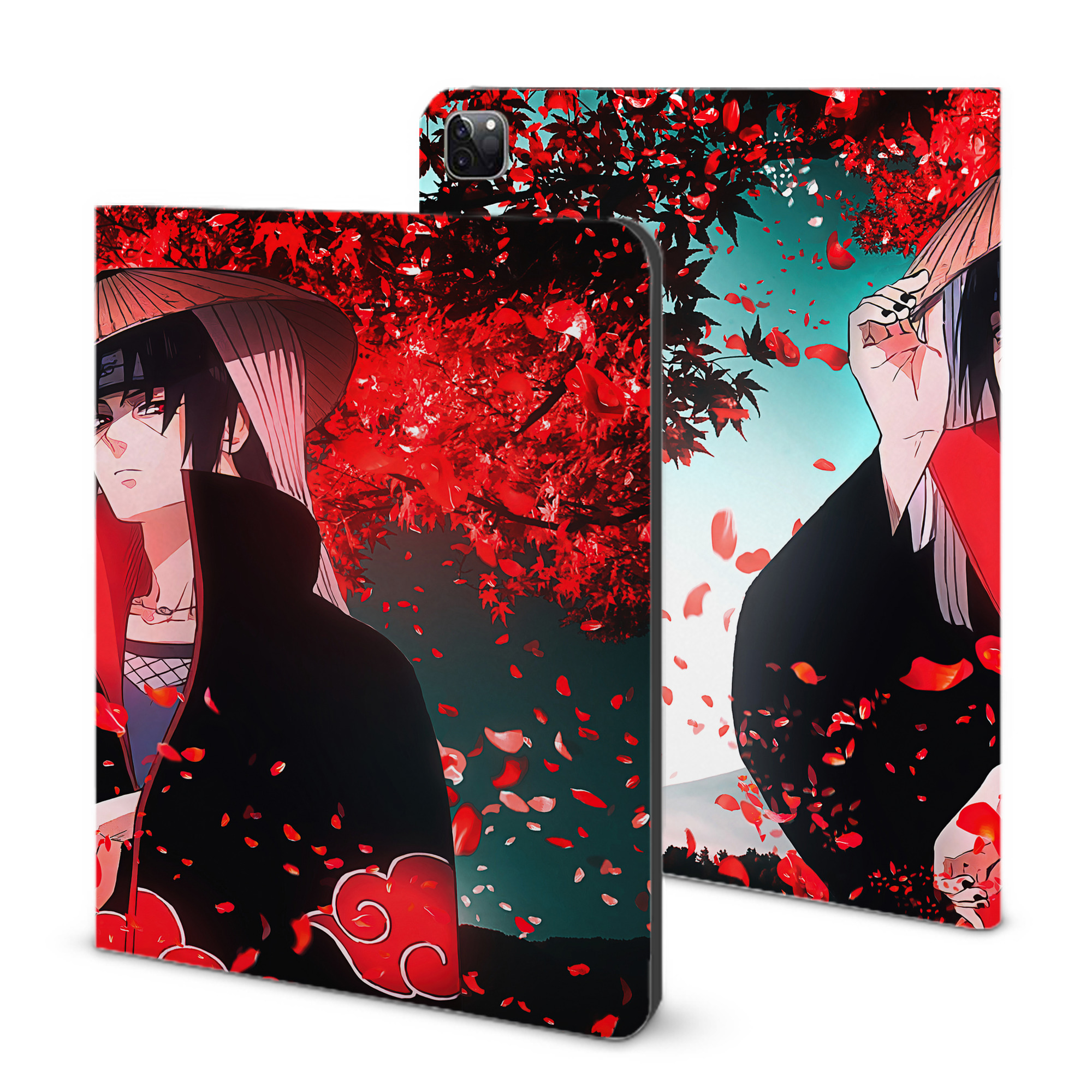 （画像用） NARUTO -ナルト- NARUTO -ナルト- 疾風伝 IPad ケース ブック型 PUレザー TPU 耐衝撃 軽量 薄型 ペン収納なし 全面保護 IPad 各モデル対応